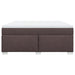 Pat continental cu saltea maro închis 180x200cm material textil - WALTI WALTI