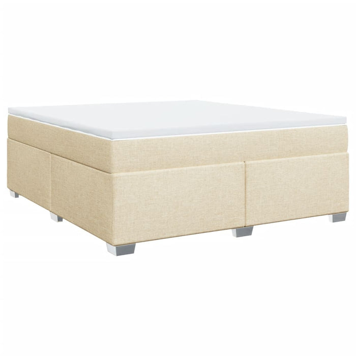 Pat continental cu saltea, crem, 180x200 cm, textil - WALTI WALTI