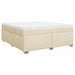 Pat continental cu saltea, crem, 180x200 cm, textil - WALTI WALTI