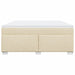 Pat continental cu saltea, crem, 180x200 cm, textil - WALTI WALTI