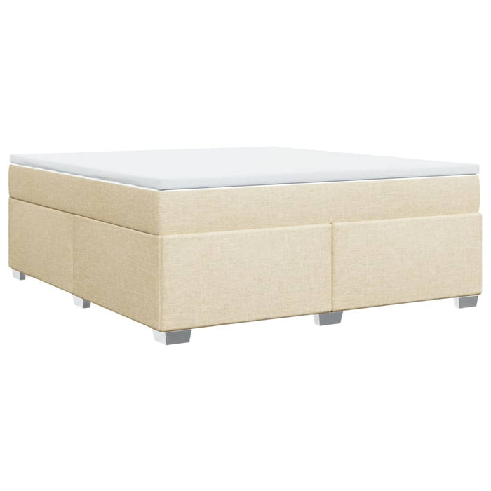 Pat continental cu saltea, crem, 180x200 cm, textil - WALTI WALTI