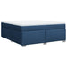 Pat box spring cu saltea, albastru, 180x200 cm, material textil - WALTI WALTI