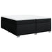Pat box spring cu saltea, negru, 200x200 cm, textil - WALTI WALTI