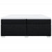 Pat box spring cu saltea, negru, 200x200 cm, textil - WALTI WALTI