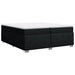 Pat box spring cu saltea, negru, 200x200 cm, textil - WALTI WALTI