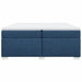Pat box spring cu saltea, albastru, 200x200 cm, textil - WALTI WALTI