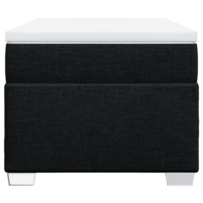 Pat box spring cu saltea, negru, 90x190 cm, textil - WALTI WALTI