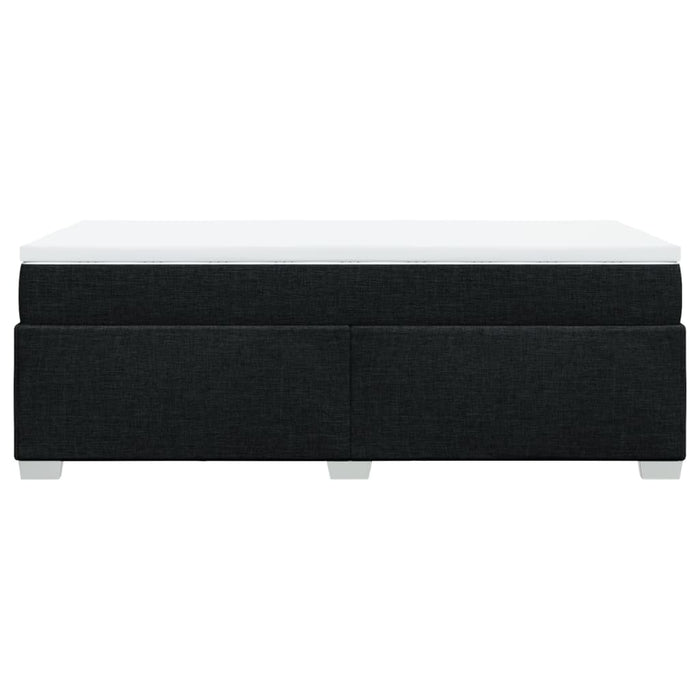 Pat box spring cu saltea, negru, 90x190 cm, textil - WALTI WALTI