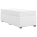 Pat box spring cu saltea, alb, 80x200 cm, piele ecologică - WALTI WALTI