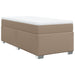 Pat box spring cu saltea, cappuccino, 80x200 cm piele ecologică - WALTI WALTI