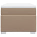 Pat box spring cu saltea, cappuccino, 80x200 cm piele ecologică - WALTI WALTI