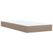 Pat box spring cu saltea, cappuccino, 80x200 cm piele ecologică - WALTI WALTI