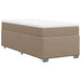 Pat box spring cu saltea, cappuccino, 80x200 cm piele ecologică - WALTI WALTI