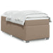 Pat box spring cu saltea, cappuccino, 80x200 cm piele ecologică - WALTI WALTI