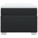 Pat box spring cu saltea, negru, 90x190 cm, piele ecologică - WALTI WALTI