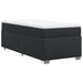 Pat box spring cu saltea, negru, 90x190 cm, piele ecologică - WALTI WALTI
