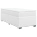 Pat box spring cu saltea, alb, 90x190 cm, piele ecologică - WALTI WALTI