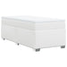 Pat box spring cu saltea, alb, 90x190 cm, piele ecologică - WALTI WALTI