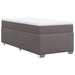 Pat box spring cu saltea, gri, 90x190 cm, piele ecologică - WALTI WALTI
