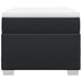 Pat box spring cu saltea, negru, 100x200 cm, piele ecologică - WALTI WALTI