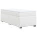 Pat box spring cu saltea, alb, 100x200 cm, piele ecologică - WALTI WALTI
