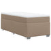Pat box spring cu saltea, cappuccino, 100x200cm piele ecologică - WALTI WALTI