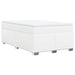 Pat box spring cu saltea, alb, 120x190 cm, piele ecologică - WALTI WALTI