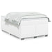 Pat box spring cu saltea, alb, 120x190 cm, piele ecologică - WALTI WALTI