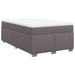 Pat box spring cu saltea, gri, 120x190 cm, piele ecologică - WALTI WALTI