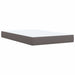 Pat box spring cu saltea, gri, 120x190 cm, piele ecologică - WALTI WALTI
