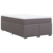 Pat box spring cu saltea, gri, 120x190 cm, piele ecologică - WALTI WALTI