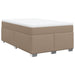 Pat box spring cu saltea, cappuccino, 120x190cm piele ecologică - WALTI WALTI