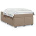 Pat box spring cu saltea, cappuccino, 120x190cm piele ecologică - WALTI WALTI