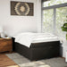Pat continental cu saltea, negru, 120x200 cm, piele ecologică - WALTI WALTI
