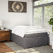 Pat box spring cu saltea, gri, 120x200 cm, piele ecologică - WALTI WALTI