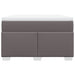 Pat box spring cu saltea, gri, 120x200 cm, piele ecologică - WALTI WALTI