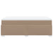 Pat box spring cu saltea, cappuccino, 120x200cm piele ecologică - WALTI WALTI