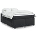 Pat box spring cu saltea, negru, 140x190 cm, piele ecologică - WALTI WALTI