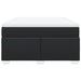 Pat box spring cu saltea, negru, 140x200 cm, piele ecologică - WALTI WALTI