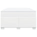 Pat box spring cu saltea, alb, 140x200 cm, piele ecologică - WALTI WALTI