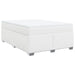 Pat box spring cu saltea, alb, 140x200 cm, piele ecologică - WALTI WALTI