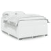 Pat box spring cu saltea, alb, 140x200 cm, piele ecologică - WALTI WALTI
