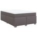 Pat box spring cu saltea, gri, 140x200 cm, piele ecologică - WALTI WALTI