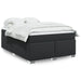 Pat box spring cu saltea, negru, 160x200 cm, piele ecologică - WALTI WALTI