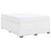 Pat box spring cu saltea, alb, 160x200 cm, piele ecologică - WALTI WALTI