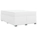 Pat box spring cu saltea, alb, 160x200 cm, piele ecologică - WALTI WALTI