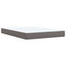 Pat box spring cu saltea, gri, 160x200 cm, piele ecologică - WALTI WALTI