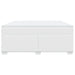 Pat box spring cu saltea, alb, 180x200 cm, piele ecologică - WALTI WALTI