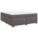 Pat box spring cu saltea, gri, 180x200 cm, piele ecologică - WALTI WALTI