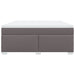 Pat box spring cu saltea, gri, 180x200 cm, piele ecologică - WALTI WALTI